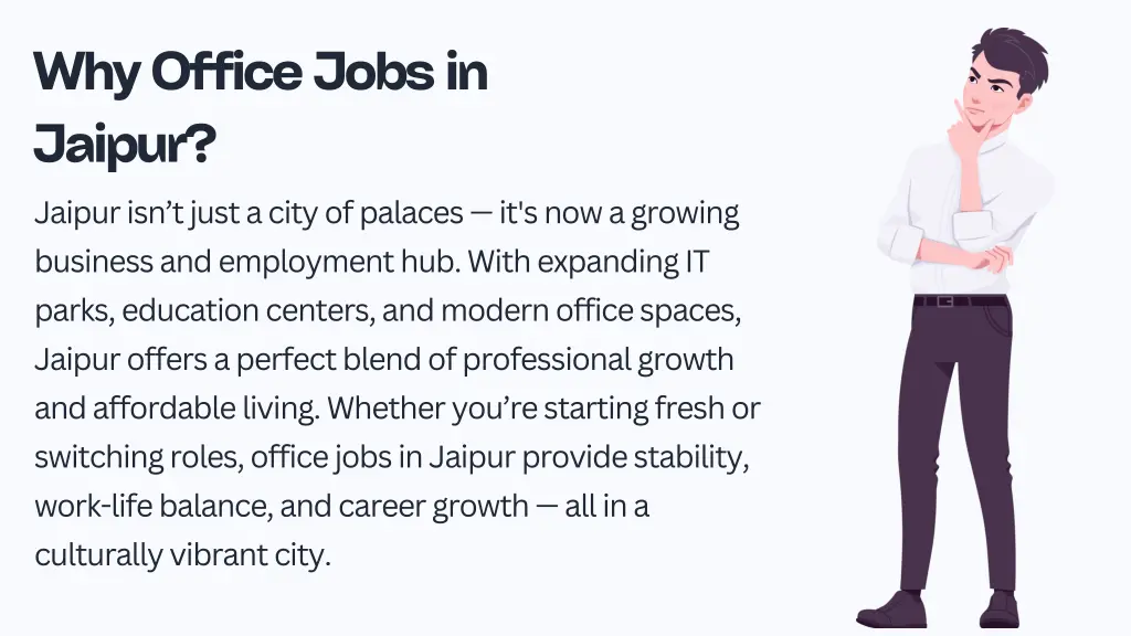why office jobs in jaipur