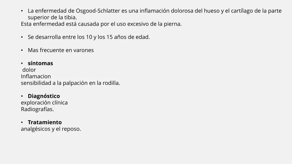 la enfermedad de osgood schlatter