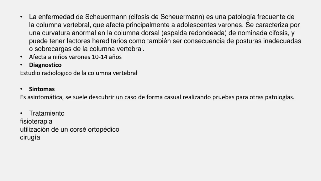 la enfermedad de scheuermann cifosis