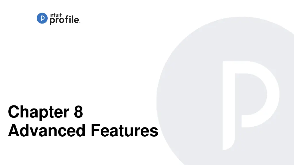 chapter 8 advanced features