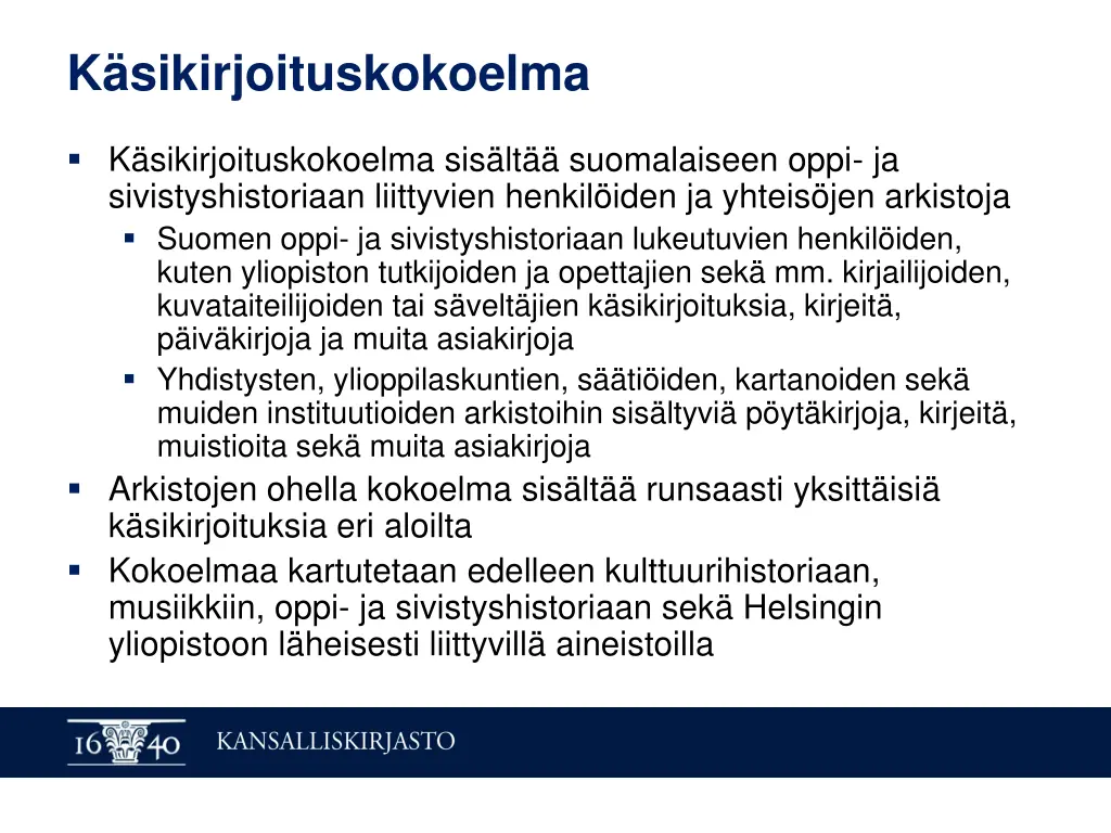 k sikirjoituskokoelma
