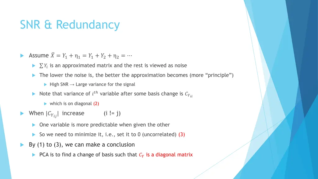 snr redundancy