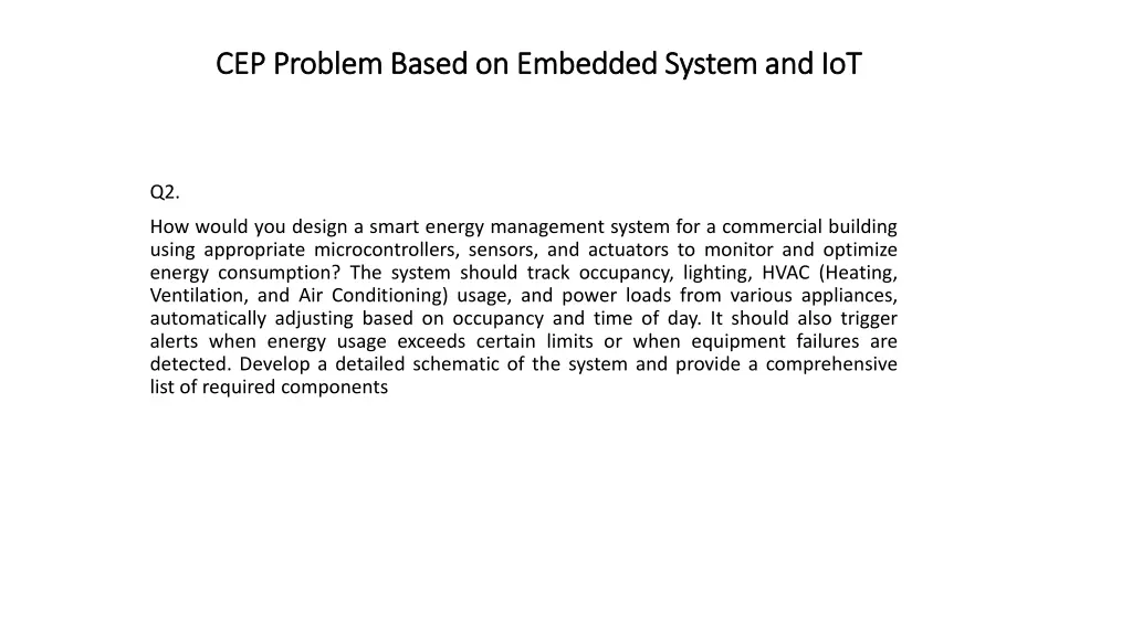 cep problem based on embedded system 12