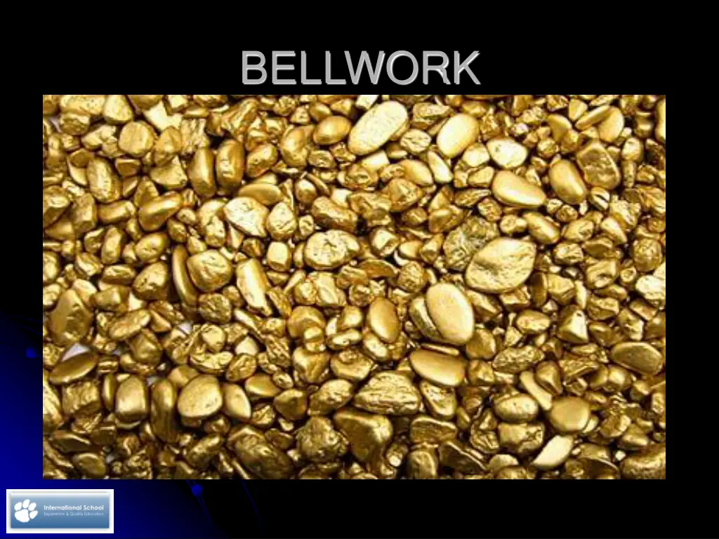 bellwork 1