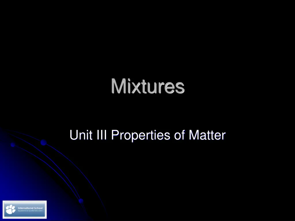 mixtures