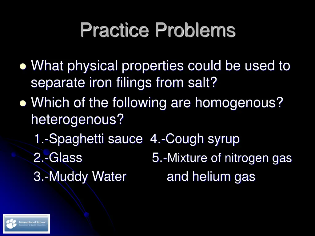 practice problems