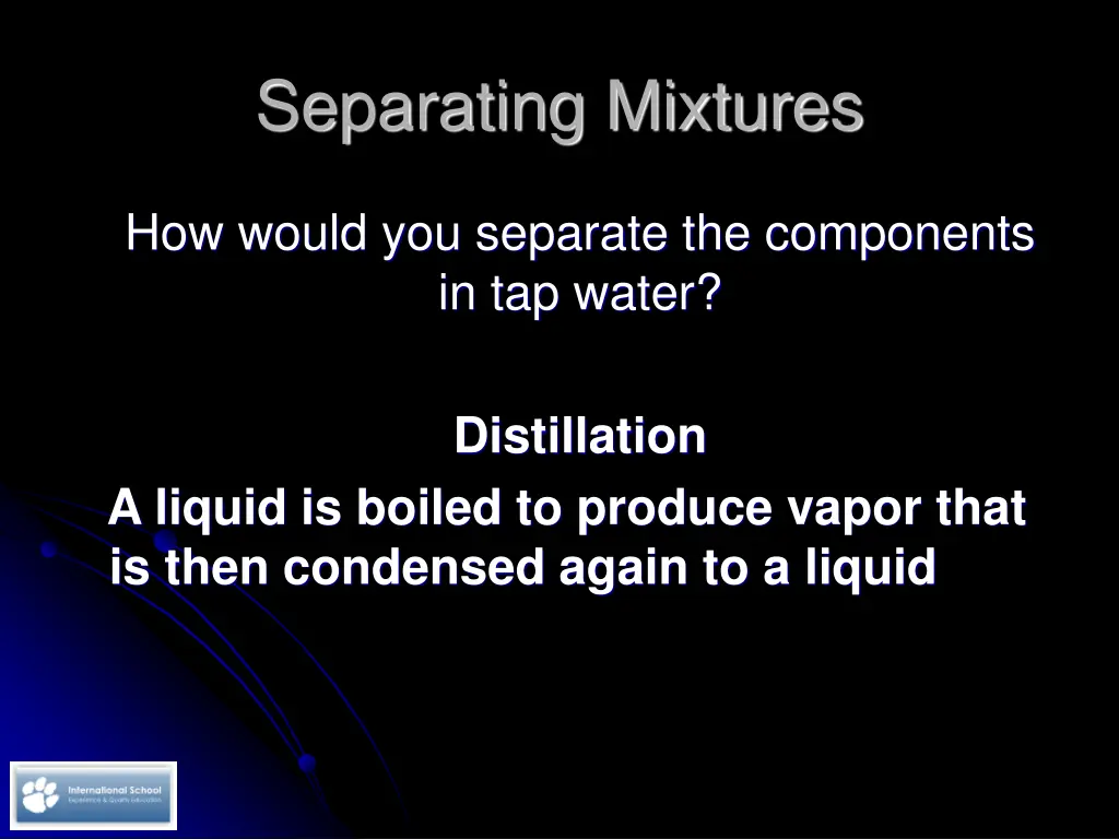 separating mixtures 1