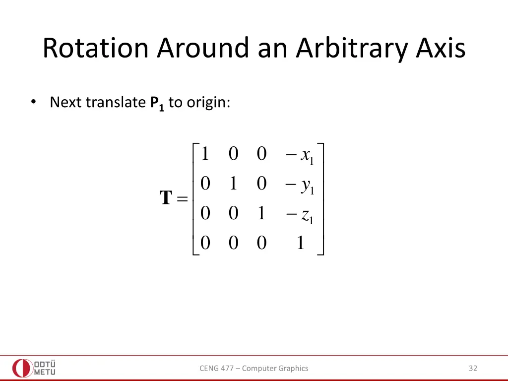 rotation around an arbitrary axis 3