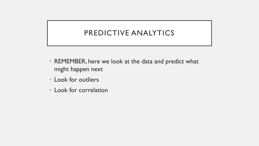 predictive analytics 1