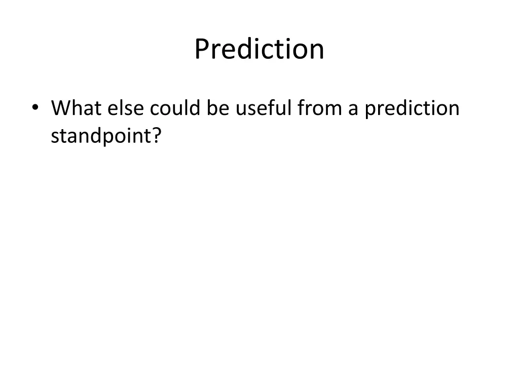 prediction