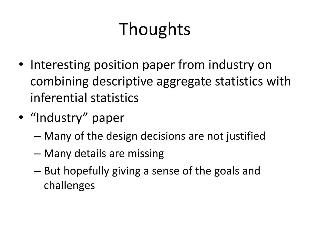 thoughts