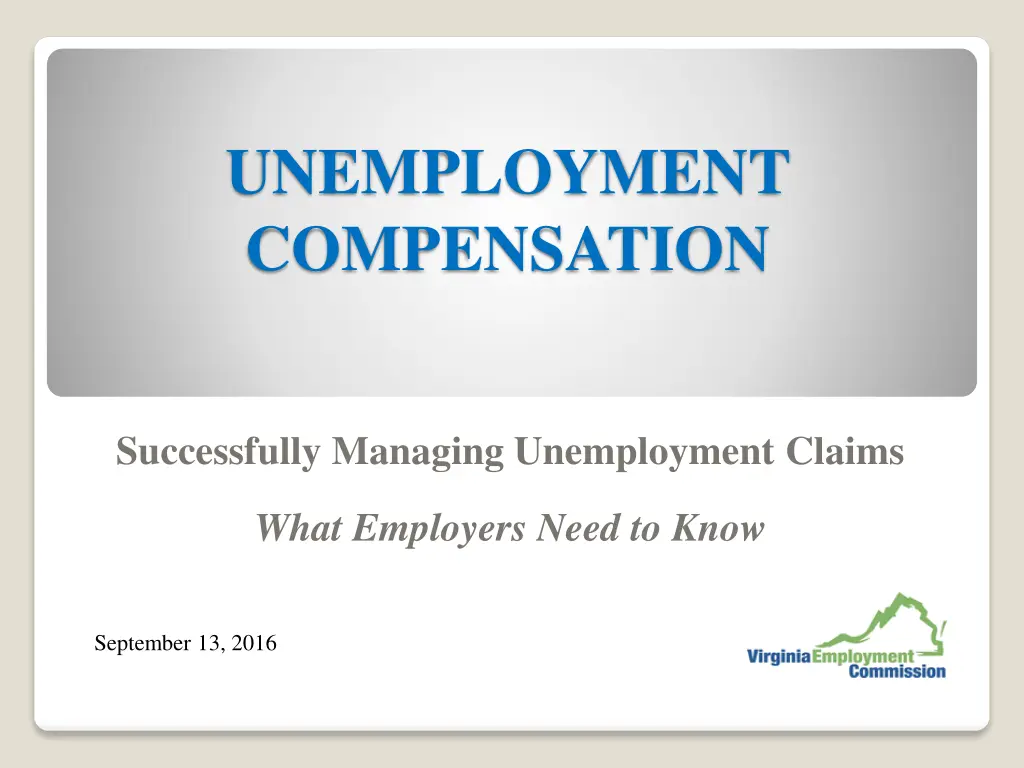 unemployment compensation