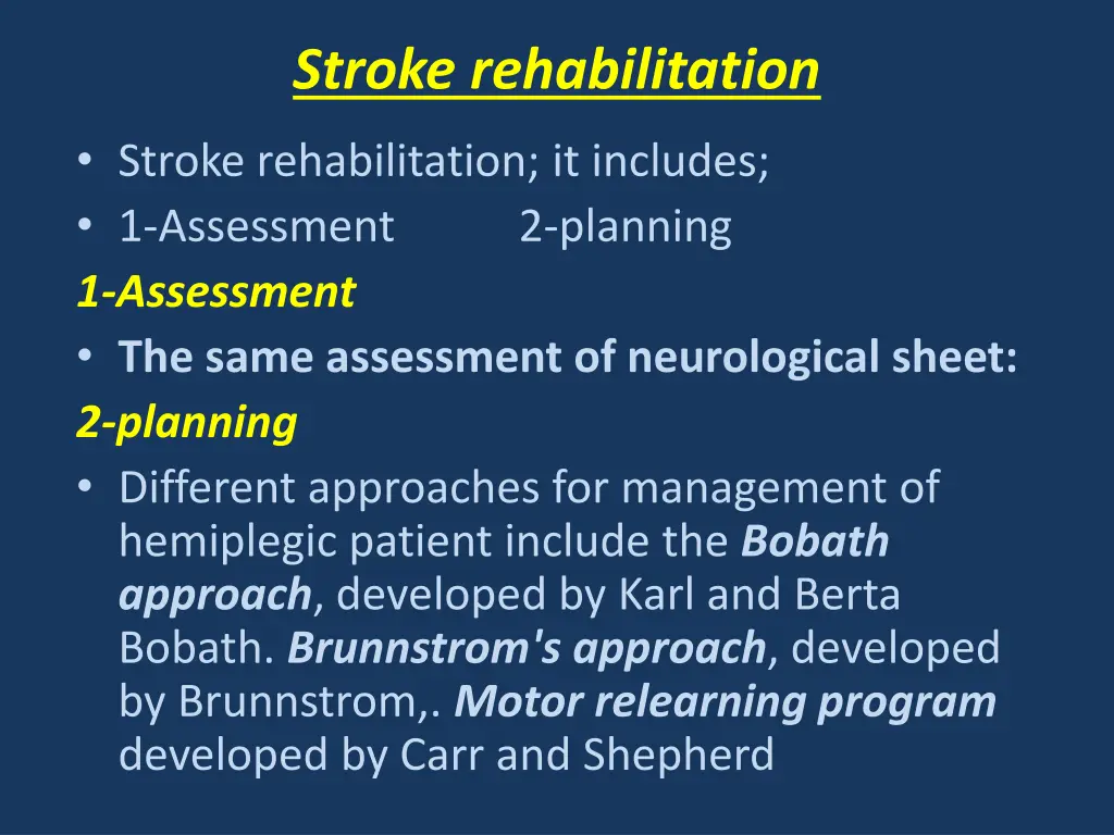 stroke rehabilitation