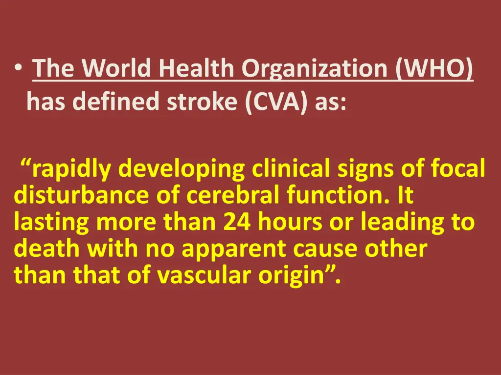 the world health organization who has defined