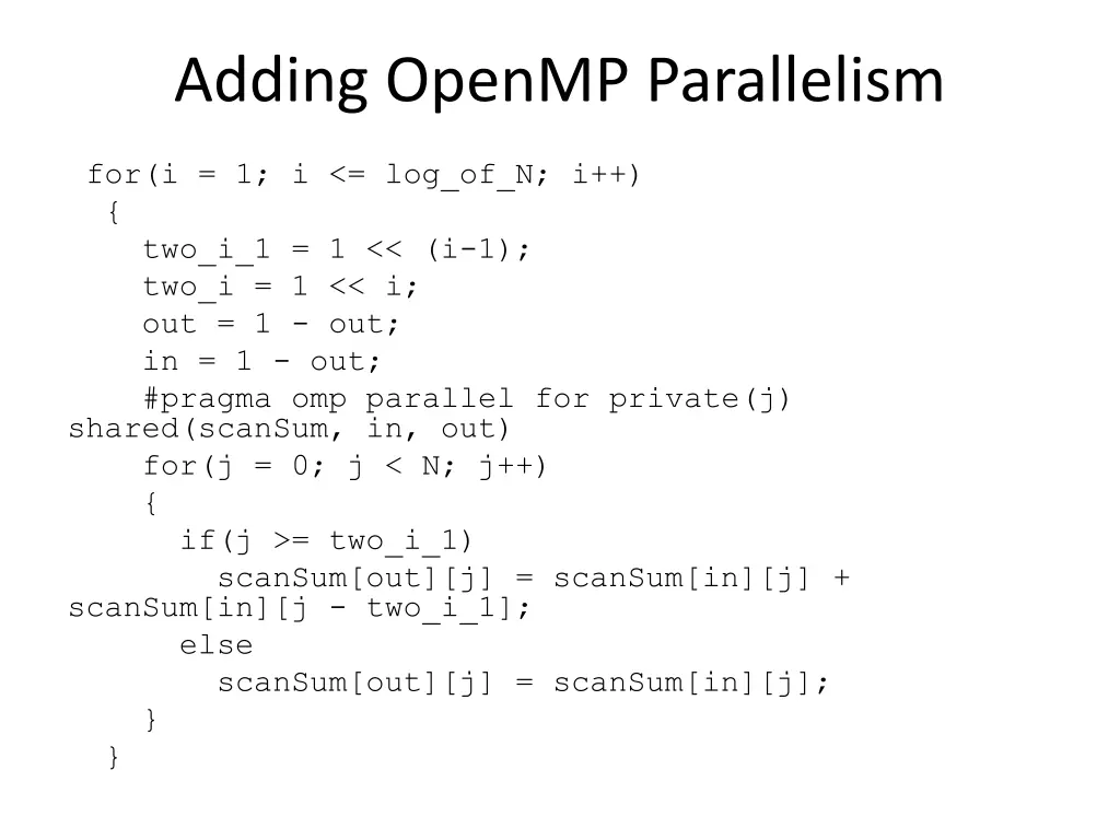 adding openmp parallelism