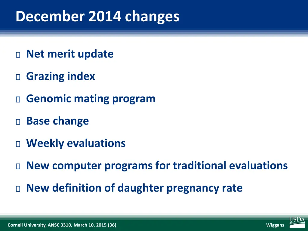 december 2014 changes