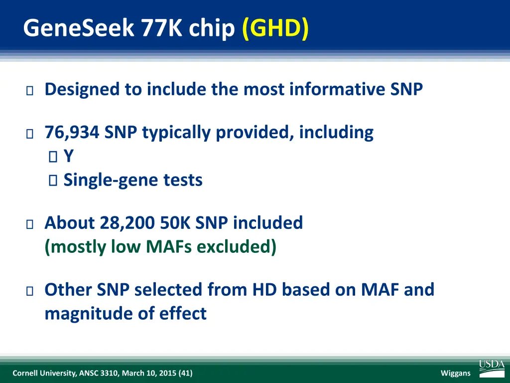 geneseek 77k chip ghd