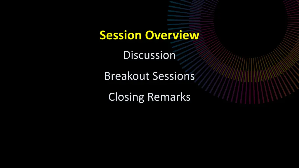 session overview