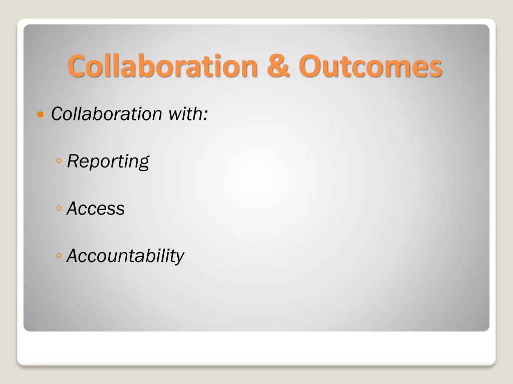 collaboration outcomes