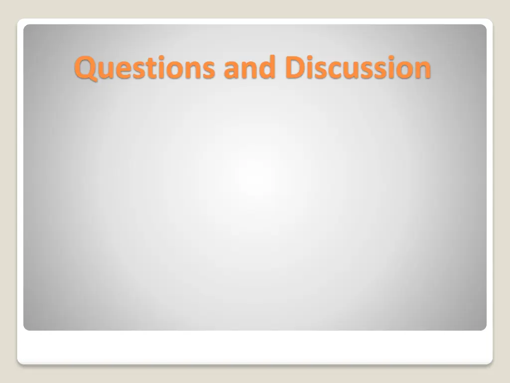 questions and discussion