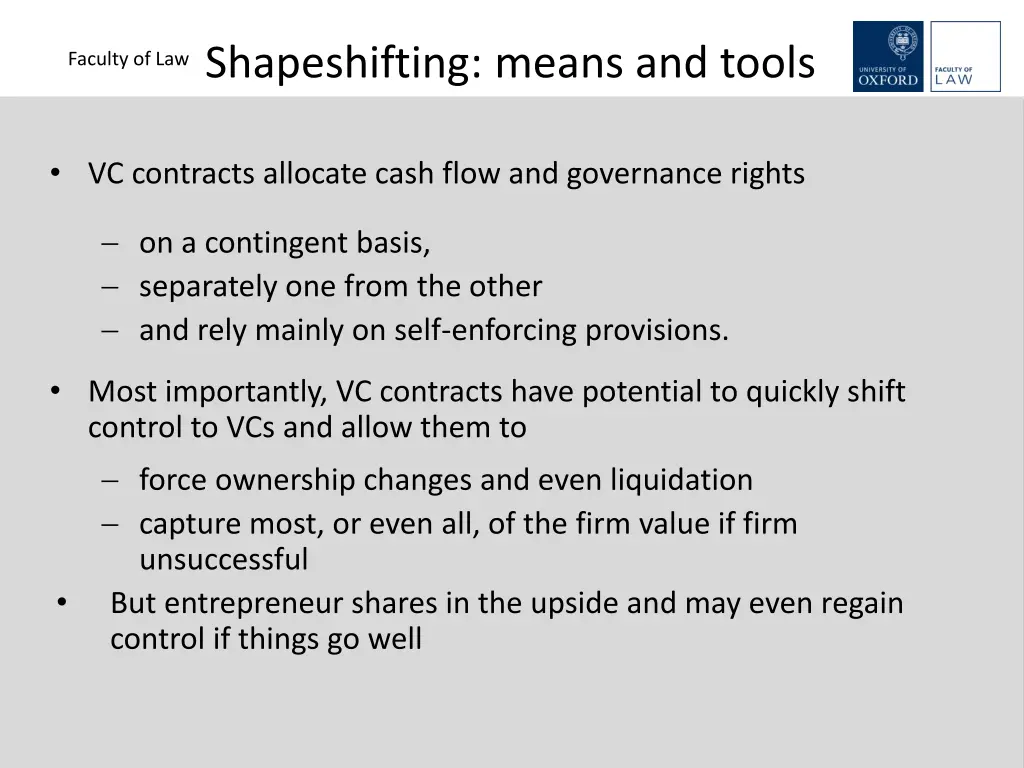 shapeshifting means and tools