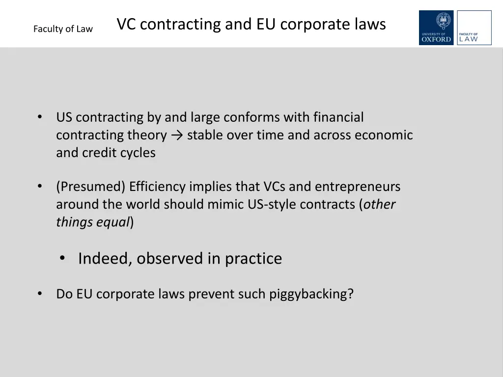 vc contracting and eu corporate laws