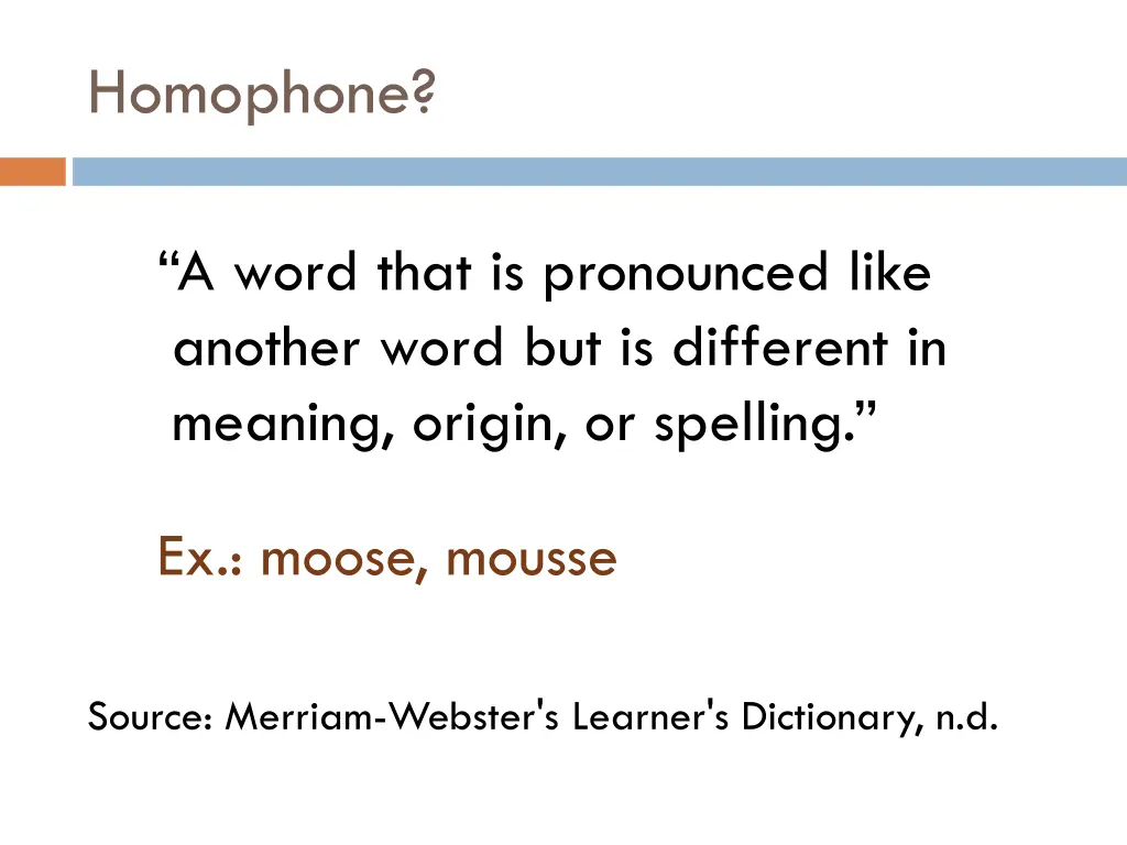 homophone