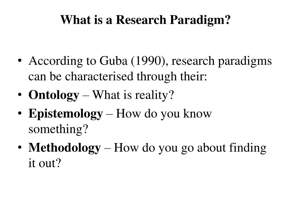 what is a research paradigm 1