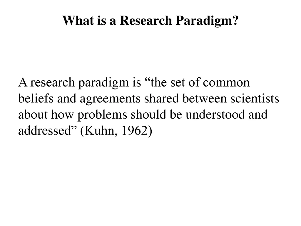 what is a research paradigm
