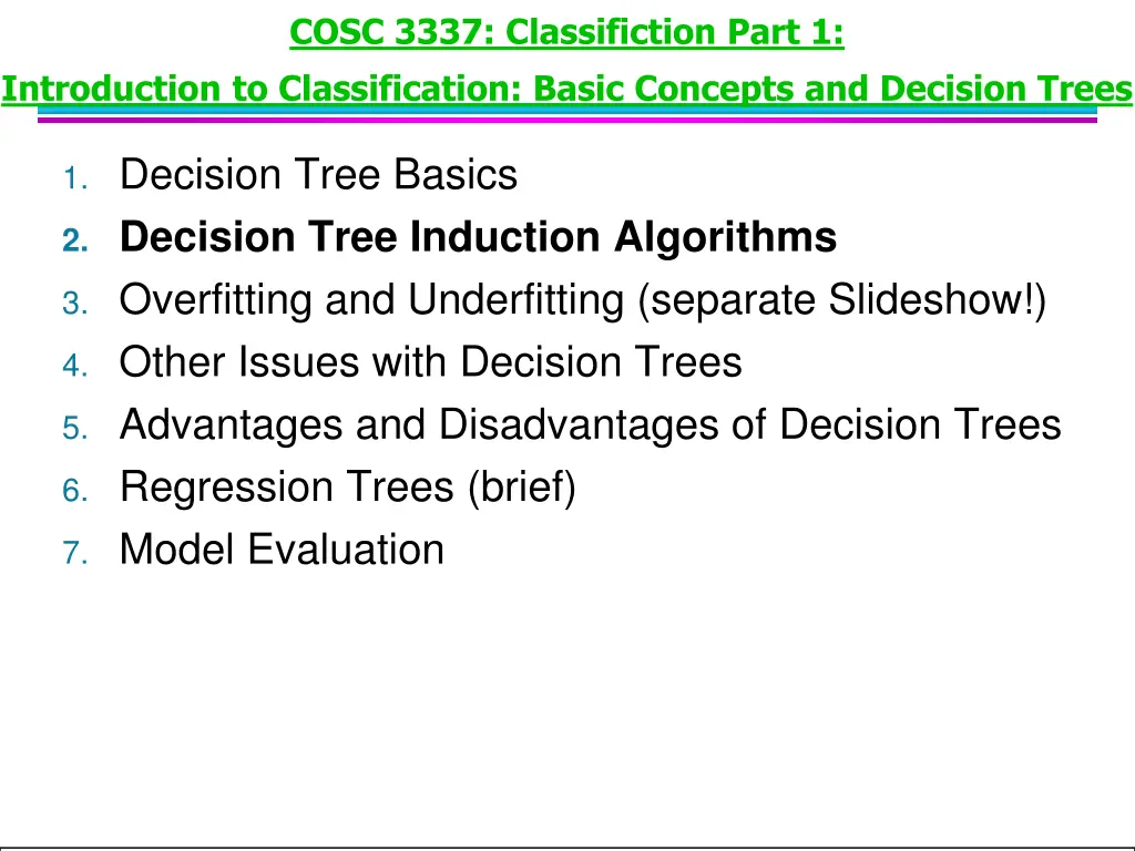 cosc 3337 classifiction part 1