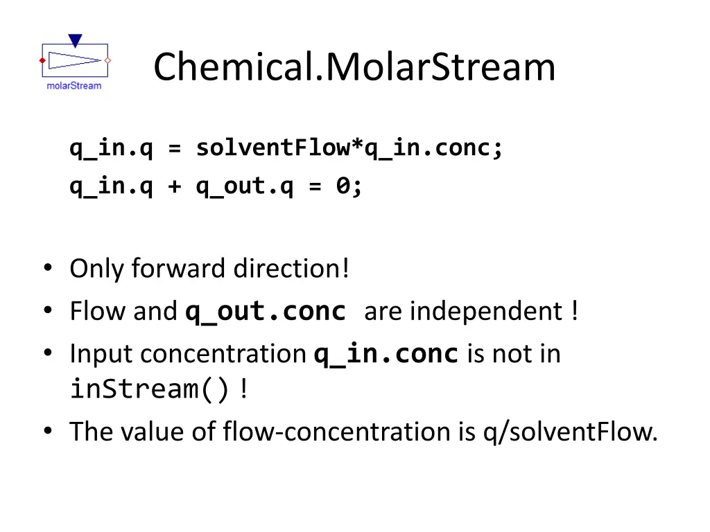 chemical molarstream
