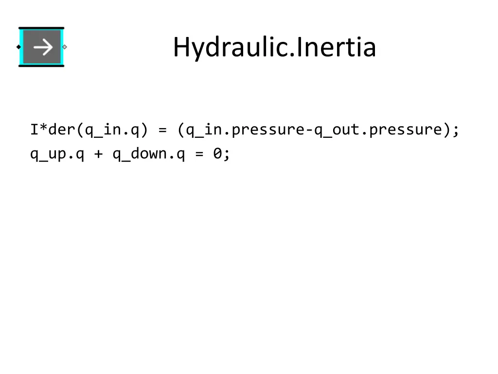 hydraulic inertia