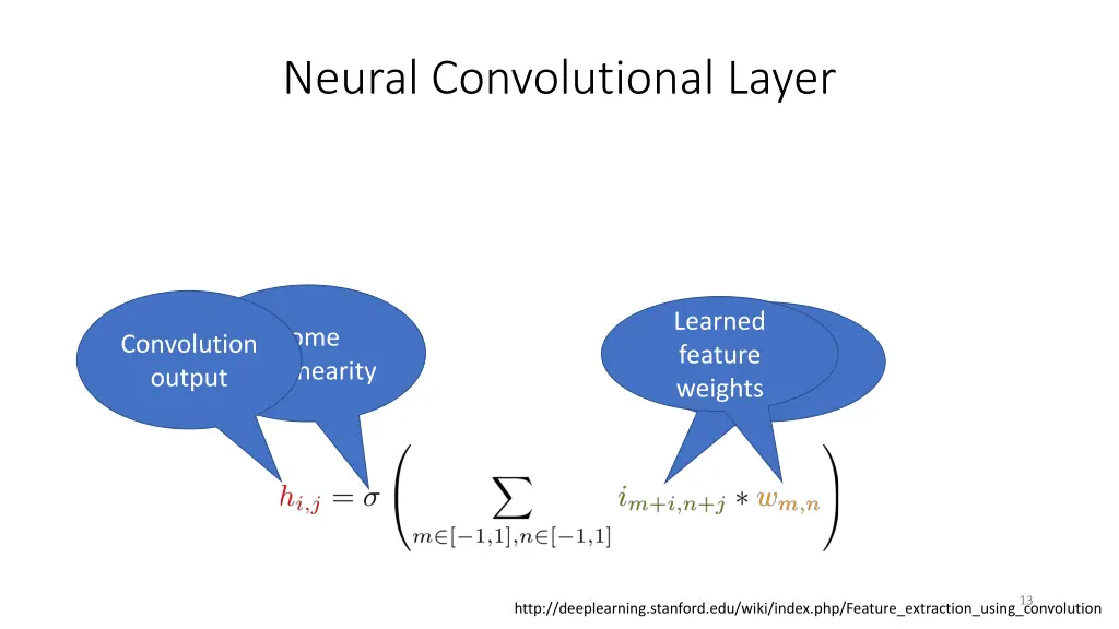 neural convolutional layer