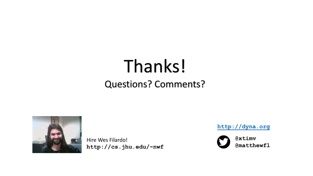 thanks questions comments