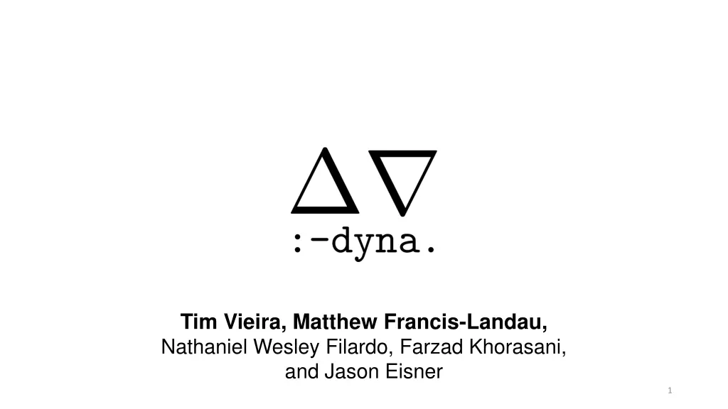 tim vieira matthew francis landau nathaniel