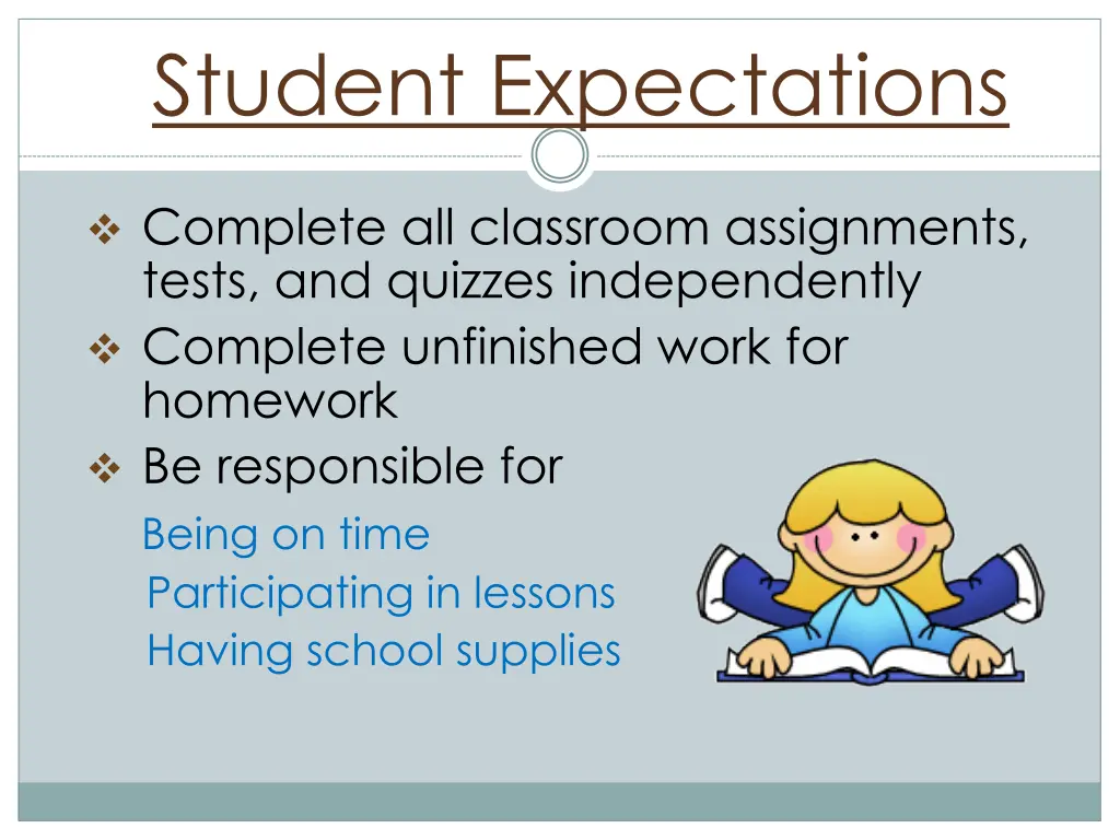 student expectations