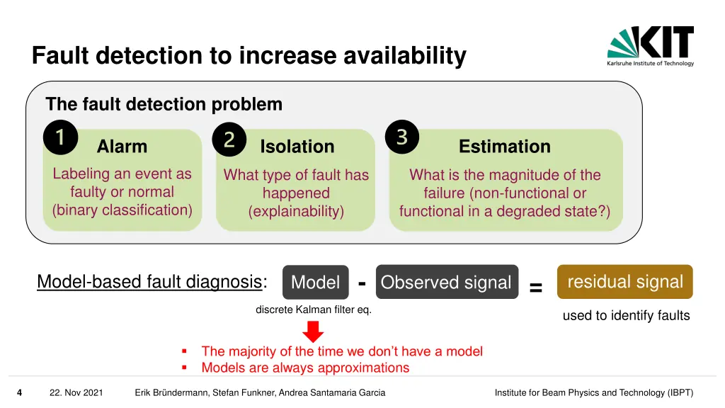 fault detection to increase availability