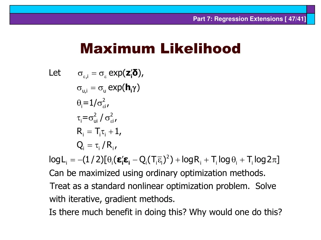 part 7 regression extensions 47 41