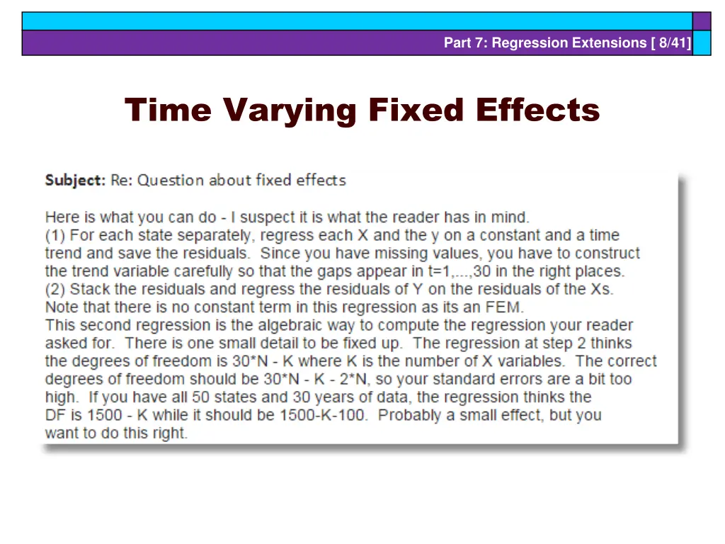 part 7 regression extensions 8 41