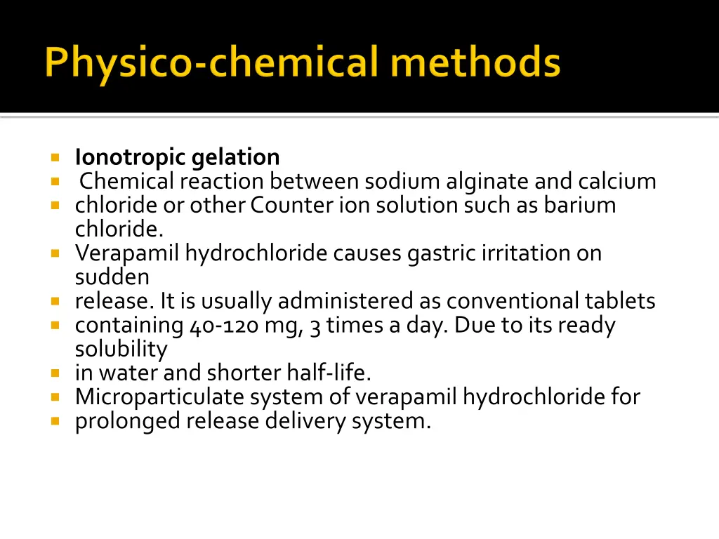 ionotropic gelation chemical reaction between