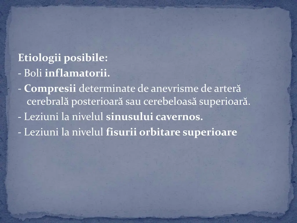 etiologii posibile boli inflamatorii compresii