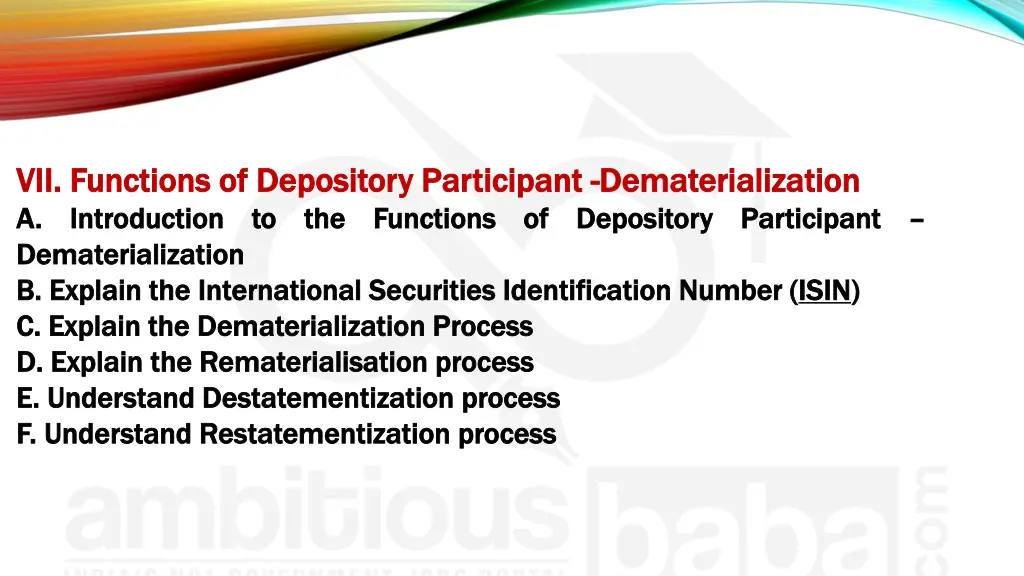vii vii functions functions of of depository