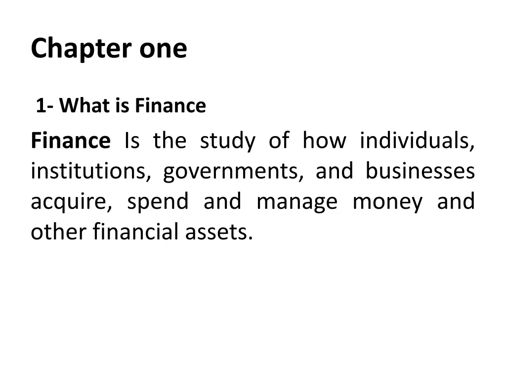 chapter one 1