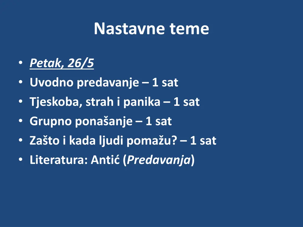 nastavne teme