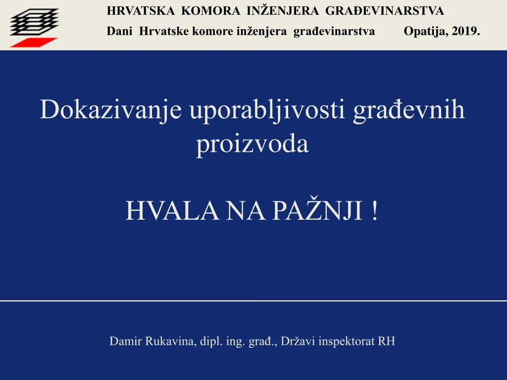 hrvatska komora in enjera gra evinarstva dani 1