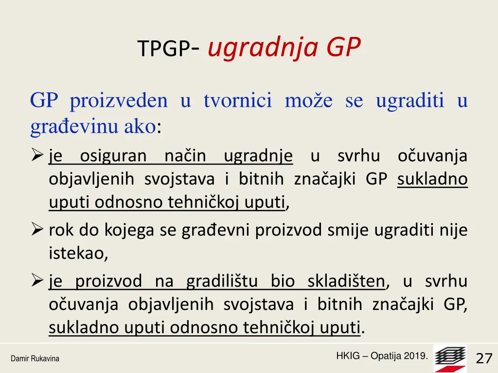 tpgp ugradnja gp