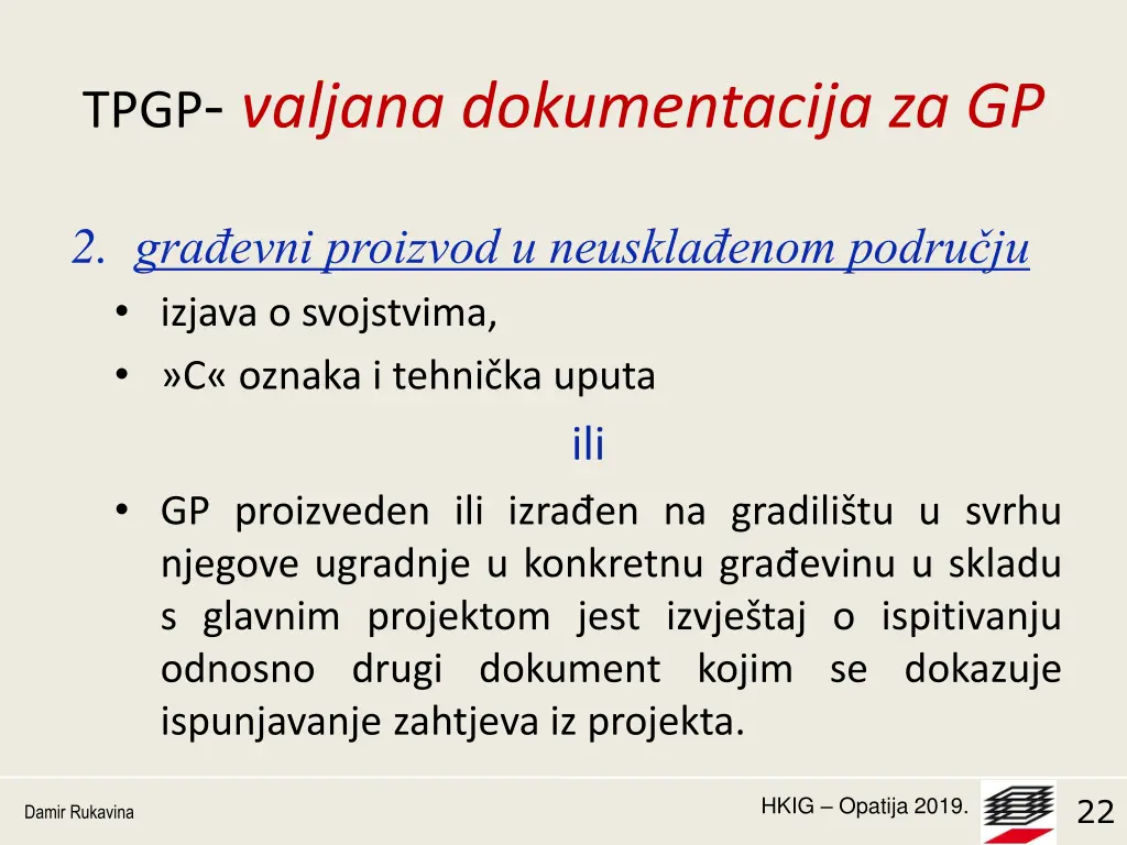tpgp valjana dokumentacija za gp 1