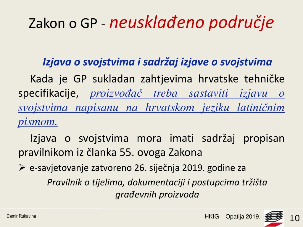 zakon o gp neuskla eno podru je 1