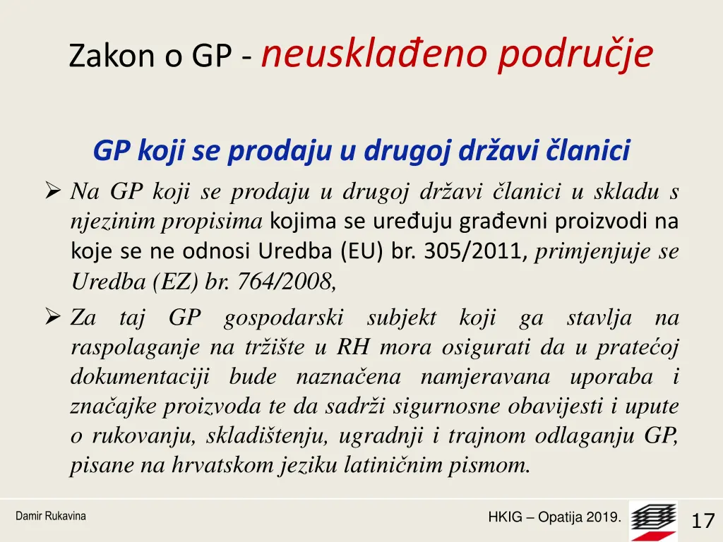 zakon o gp neuskla eno podru je 8
