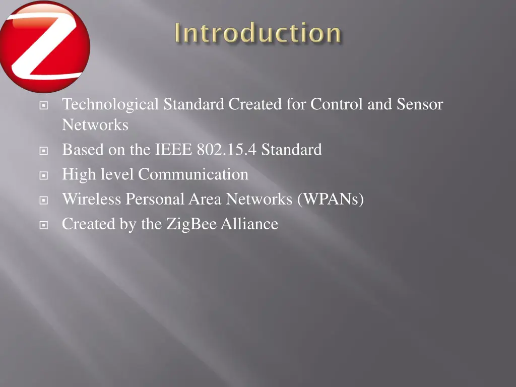 technological standard created for control